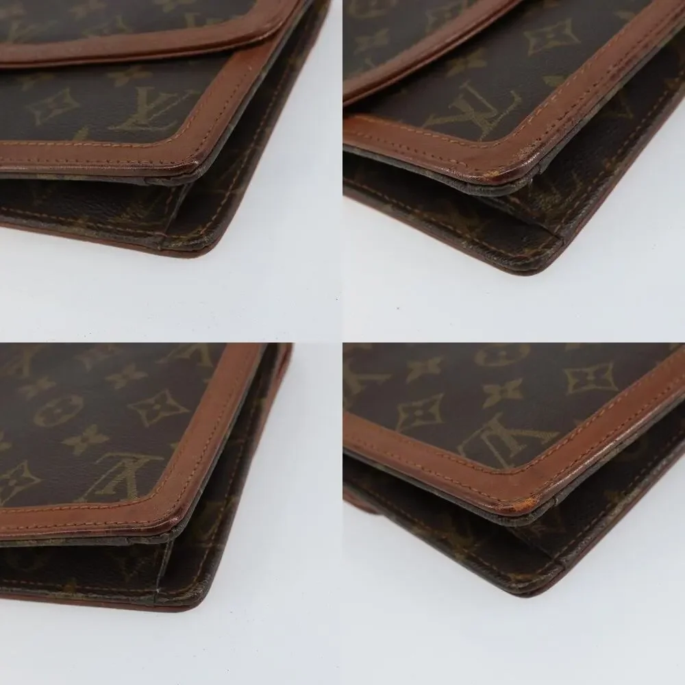 Louis Vuitton Monogram Pochette Dam GM Clutch Bag Brown